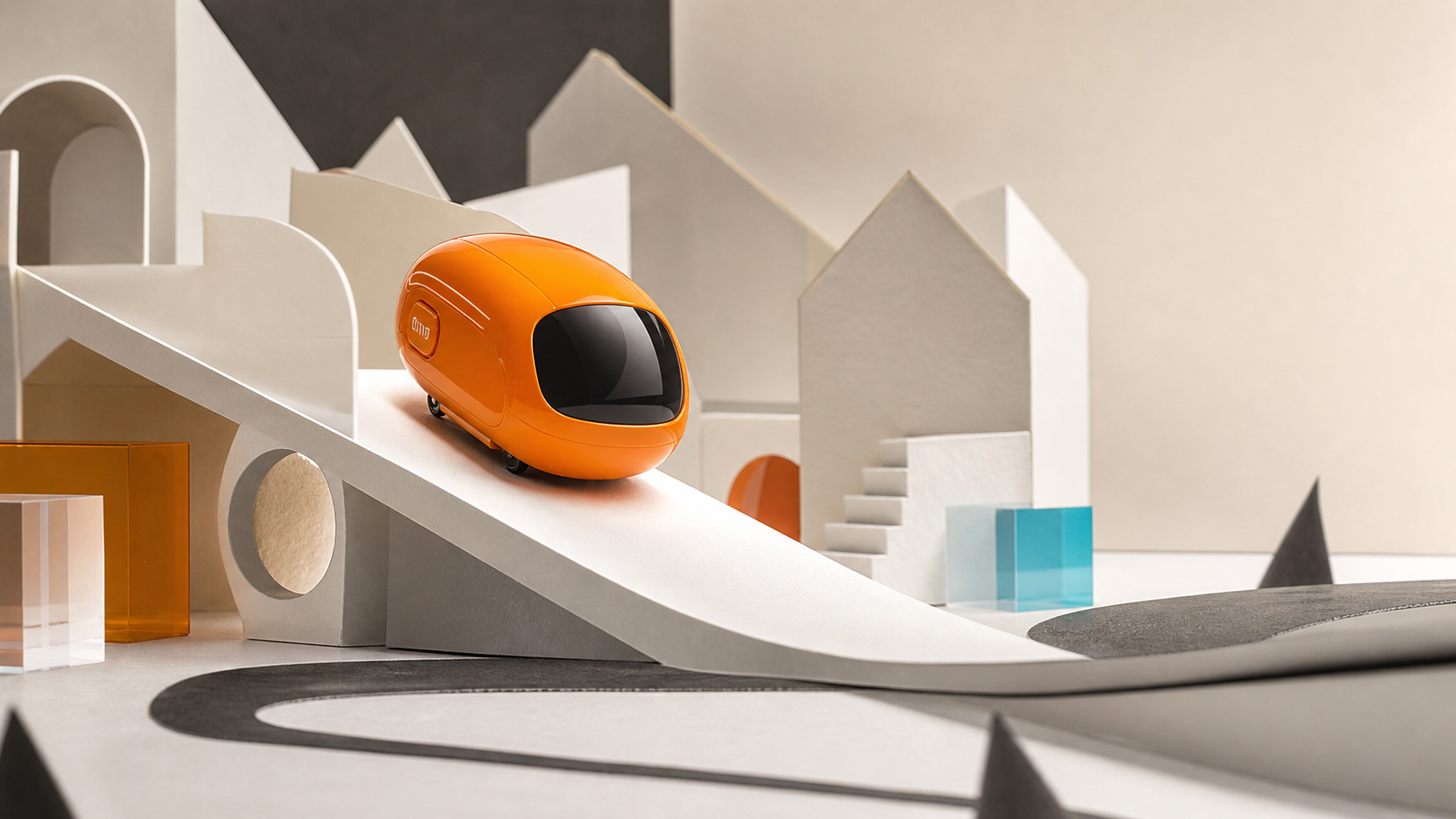 Generated miniature capsule scene used for a Pika prompt generator workflow